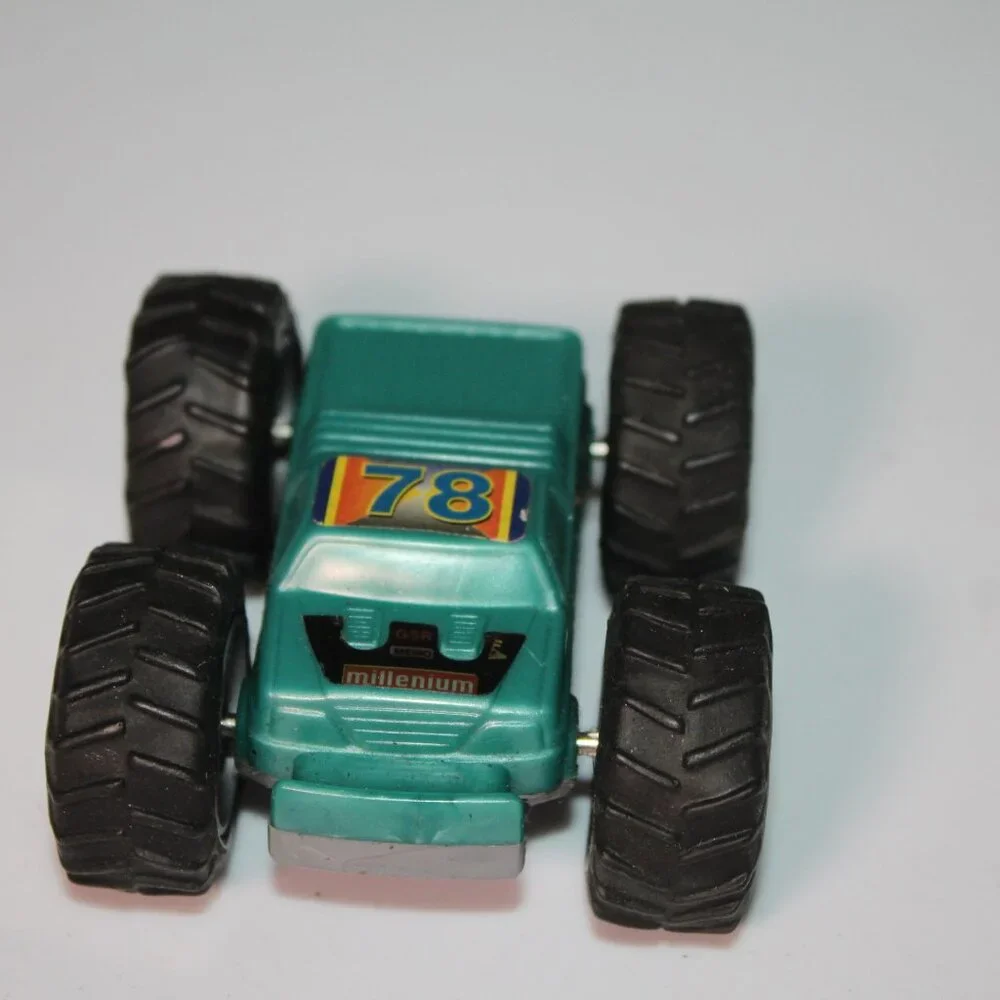 Vintage Double‎ Sided Friction 4x4 Race Car *TY
